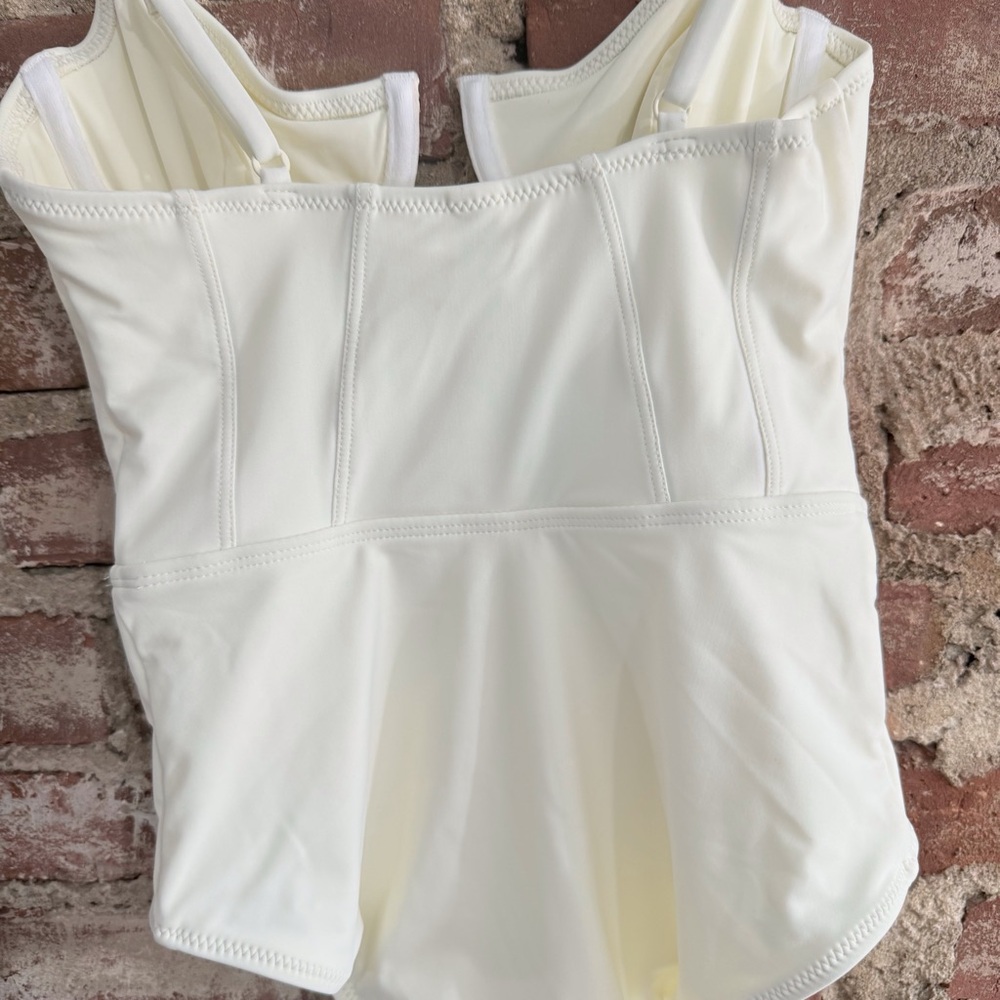 SOLID & STRIPED Cream One Piece Swimsuit - Picture 5 of 13